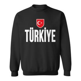 Turkey Turkish Flag Love Heart Souvenir Travel Tour Sweatshirt - Monsterry UK