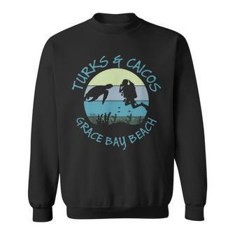 Turks And Caicos Grace Bay Beach Sunny Summer Caribbean Sea Sweatshirt - Monsterry CA