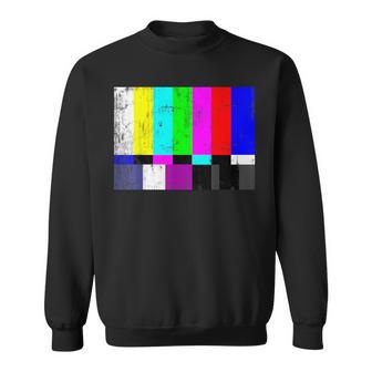 Tv Test Card Pattern Image Retro Vintage Sweatshirt - Monsterry DE