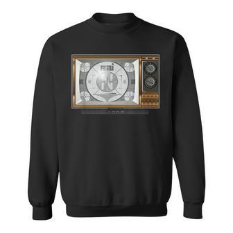 Tv Test Pattern Color Bars Old Television Sweatshirt - Monsterry