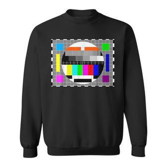 Tv Test Pattern Sweatshirt - Monsterry