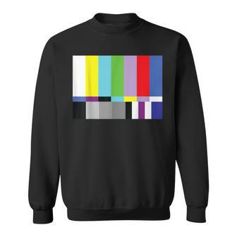 Tv Test Pattern Television Watcher Birthday Sweatshirt - Monsterry