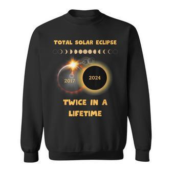 Twice In A Lifetime America Solar Totality Eclipse 2024 Sweatshirt - Thegiftio UK