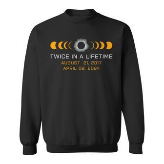 Twice In A Lifetime Total Solar Eclipse Astronomy Sweatshirt - Monsterry