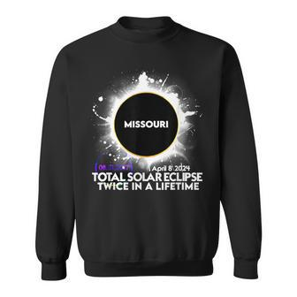 Twice In A Lifetime Missouri Total Solar Eclipse 2024 Sweatshirt - Monsterry AU
