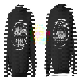 Twice In A Lifetime Solar Eclipse 2024 Tie Dye Total Eclipse Sweatshirt | Mazezy