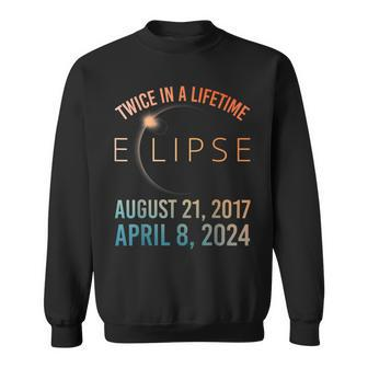 Twice In A Lifetime Solar Eclipse 2024 Total Eclipse Sweatshirt | Mazezy