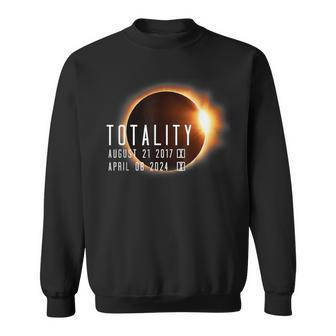 Twice In A Lifetime Totality Solar Eclipse 2017 & 2024 Sweatshirt - Monsterry DE
