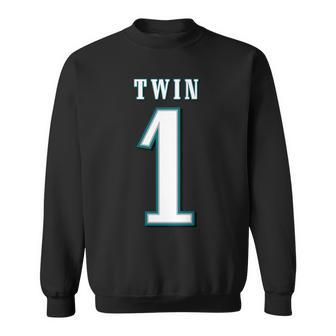 Twin 1 Matching Adult Kid Jersey Twin Apparel Sweatshirt - Monsterry CA