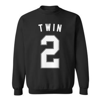 Twin 2 Matching Adult Kid Jersey Identical Twin Sweatshirt - Monsterry
