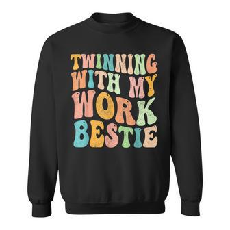 Twinning With My Work Bestie Spirit Week Best Friend Twin Sweatshirt - Thegiftio UK