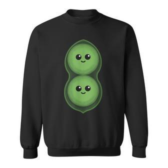 Two Peas In A Pod Pea Costume Sweatshirt - Monsterry CA