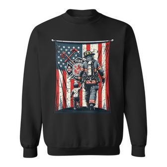 I Have Two Titles Dad Aad Hero Firefighter Father’S Day Sweatshirt - Seseable