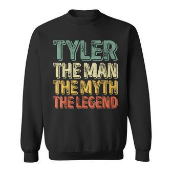 Tyler The Man The Myth The Legend First Name Tyler Sweatshirt - Seseable