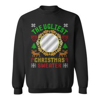 The Ugliest Ugly Christmas Sweater With Mirror Xmas Sweatshirt | Mazezy