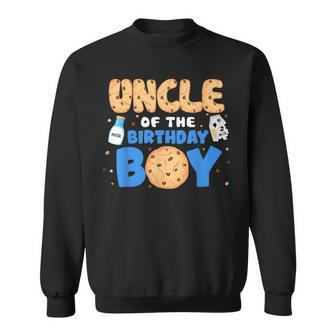 Uncle Of The Birthday Boy Milk And Cookies 1St Birthday Sweatshirt - Monsterry