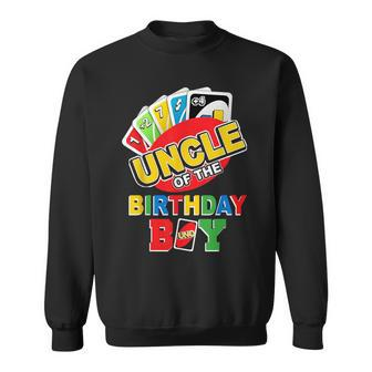Uncle Of The Birthday Boy Uno Dad Papa Father 1St Bday Sweatshirt - Seseable