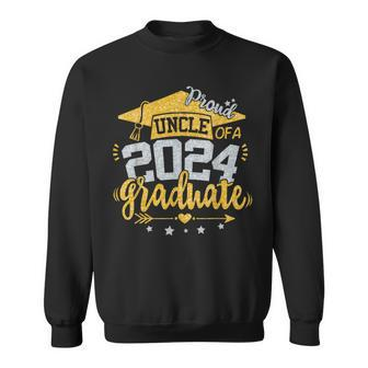 Uncle Senior 2024 Proud Uncle Of A Class Of 2024 Graduate Sweatshirt - Thegiftio UK