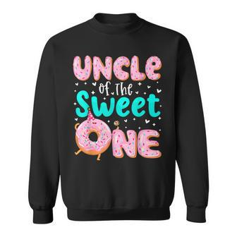 Uncle Of The Sweet One 1St Birthday Donut Theme Family Sweatshirt - Thegiftio UK