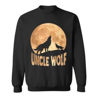 Uncle Wolf Happy Father's Day Matching Wolf Lover Sweatshirt - Monsterry DE
