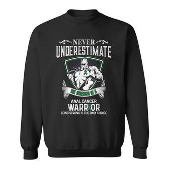 Never Underestimate- Anal Cancer Awareness Supporter Sweatshirt | Mazezy