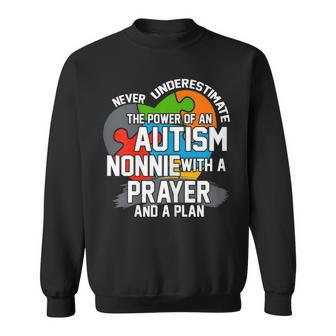 Never Underestimate The Power Of An Autism Nonnie Sweatshirt - Monsterry AU