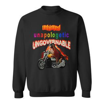 Unhinged Unapologetic Ungovernable Raccoon Wild Mischievous Sweatshirt | Mazezy
