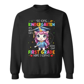 Unicorn So Long Kindergarten Graduation Last Day Of School Sweatshirt - Seseable