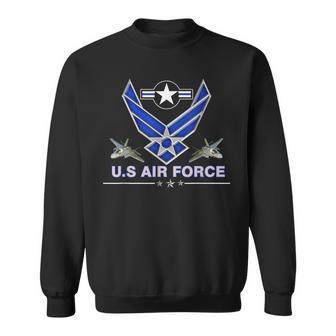 Us Air Force Logo Proud Air Force Veteran Military Sweatshirt - Monsterry CA