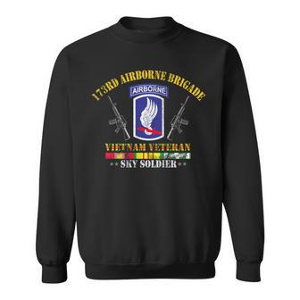 US Army 173Rd Airborne Brigade Vietnam Veteran Flag Vintage Sweatshirt - Monsterry DE
