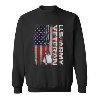 Us Army Veteran America Flag Vintage Army Veteran Sweatshirt - Monsterry CA