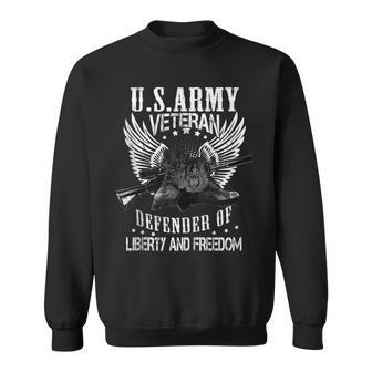 Us Army Veteran Defender Of Liberty Proud Us Army Veteran Sweatshirt - Monsterry