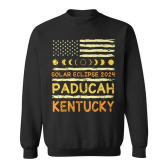 Us Flag America Total Solar Eclipse 2024 In Paducah Kentucky Sweatshirt - Monsterry CA