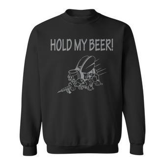 Us Navy Seabee Hold My Beer Sweatshirt - Monsterry