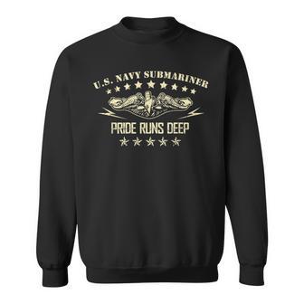 Us Navy Sub Veteran Submariner Pride Runs Deep Sweatshirt - Monsterry UK