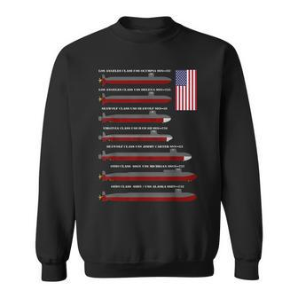 Us Navy Submarines American Nuclear Subs Flag Sweatshirt - Monsterry