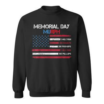 Usa American Flag Memorial Day Murph 2023 Veteran Workout Sweatshirt - Monsterry
