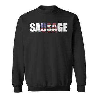 Usa American Sausage Sweatshirt - Monsterry