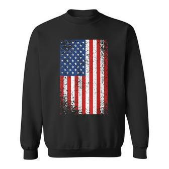 Usa Flag 4Th July Red White Blue Stars & Stripes Sweatshirt - Monsterry