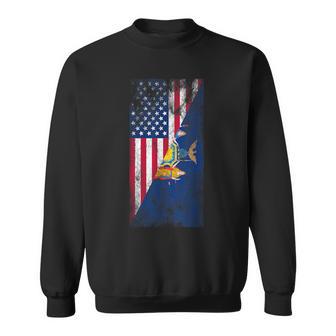 Usa New York Flags United States Of America New Yorker Sweatshirt - Monsterry