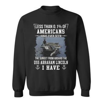 Uss Abraham Lincoln 72 Sunset Sweatshirt | Mazezy