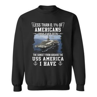 Uss America Cv 66 Cva 66 Sunset Sweatshirt | Mazezy