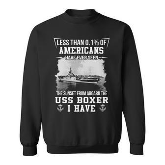 Uss Boxer Lph 4 Cv 21 Sunset Sweatshirt | Mazezy