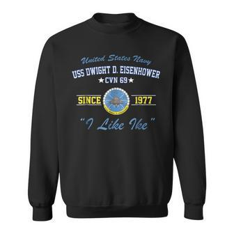 Uss Dwight D Eisenhower Cvn69 Aircraft Carrier Sweatshirt - Monsterry