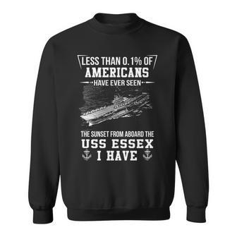 Uss Essex Cv 9 Sunset Sweatshirt | Mazezy