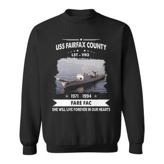 Uss Fairfax County Lst Sweatshirt | Mazezy