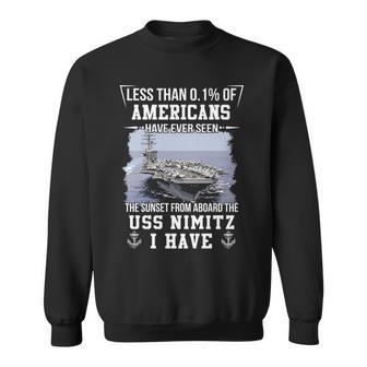 Uss Nimitz Cvn 68 Sunset Sweatshirt | Mazezy