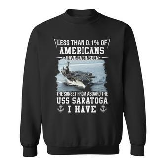 Uss Saratoga Cv 60 Cva 60 Sunset Sweatshirt | Mazezy