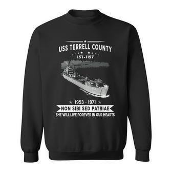 Uss Terrell County Lst Sweatshirt | Mazezy