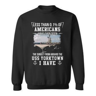 Uss Yorktown Cv 10 Sunset Sweatshirt | Mazezy